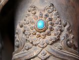 Kathmandu Patan Durbar Square Mul Chowk 16 River Goddess Ganga Arm Bicep With Jewel Close Up 